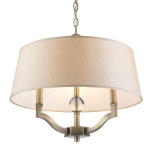 Golden Canada 3500-SF AB-PMT - Wry Lighting Waverly 3-light Semi-Flush Mount in Aged Brass